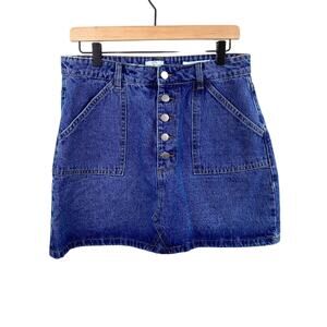 Cotton On A-line Denim Mini Skirt